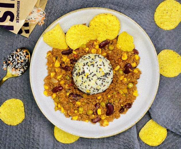 Chili Sin Carne mit Basmati-Linsen-Quinoa