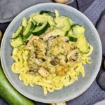 Geschnetzeltes mit Spätzle und Zucchini